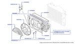 Condenser & Auxiliary Cooling Fan, Silver Seraph, Silver Seraph LOL, Arnage Green Label & Arnage 4.4L Birkin (all chassis)