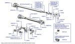 Propellor Shaft & Support, Silver Dawn A-D Series