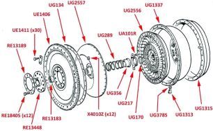 Flywheel (Integral Flywheel & Ring Gear, Automatic Gearbox)
