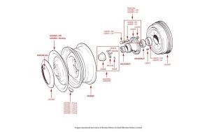 Front Hub, Silver Cloud I (chassis SWA2-SHF17) & S1 (chassis B2AN-B65FD)