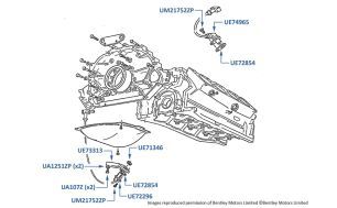 Camshaft & Crankshaft Sensors, Corniche & Continental, chassis numbers 50001-50170 