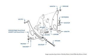 Mounting Brackets, Steering Pump, Mulsanne Turbo & Turbo R chassis numbers 04233-16570