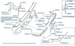 Front Bumper, Touring Limousine, chassis numbers 80001-80137 (USA)