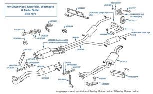 Exhaust Pipes & Silencers, catalyst, Continental R Le Mans, chassis numbers 63546-63577 & 01750-01780