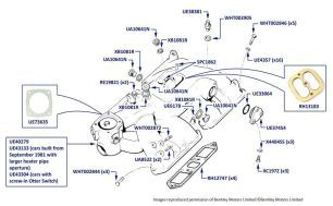 Intake Manifold, Silver Spirit, Silver Spur & Mulsanne, chassis numbers 01001-06644 (SU Carburetor)