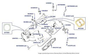 Intake Manifold, Corniche & Continental, chassis numbers 05037-16968 (SU Carburetor, Australia)