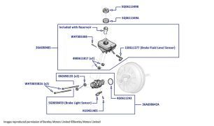 Brake Master Cylinder, Bentayga (2017-2020, other than Hybrid)