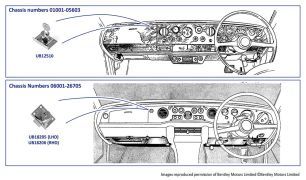 Glove Compartment Lock, chassis numbers 01001-26705