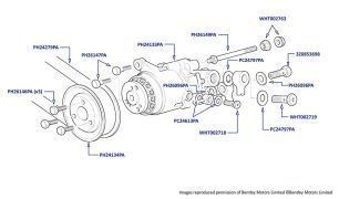 Steering & Hydraulics Pump, Silver Seraph, Silver Seraph LOL & Park Ward (all chassis)